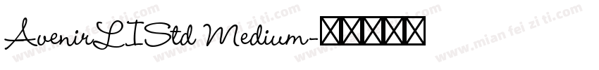 AvenirLIStd Medium字体转换